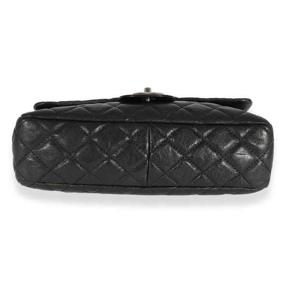 Chanel Black Quilted Goatskin Bijoux Chain Jumbo Single Flap Bag - Picture 5 of 8